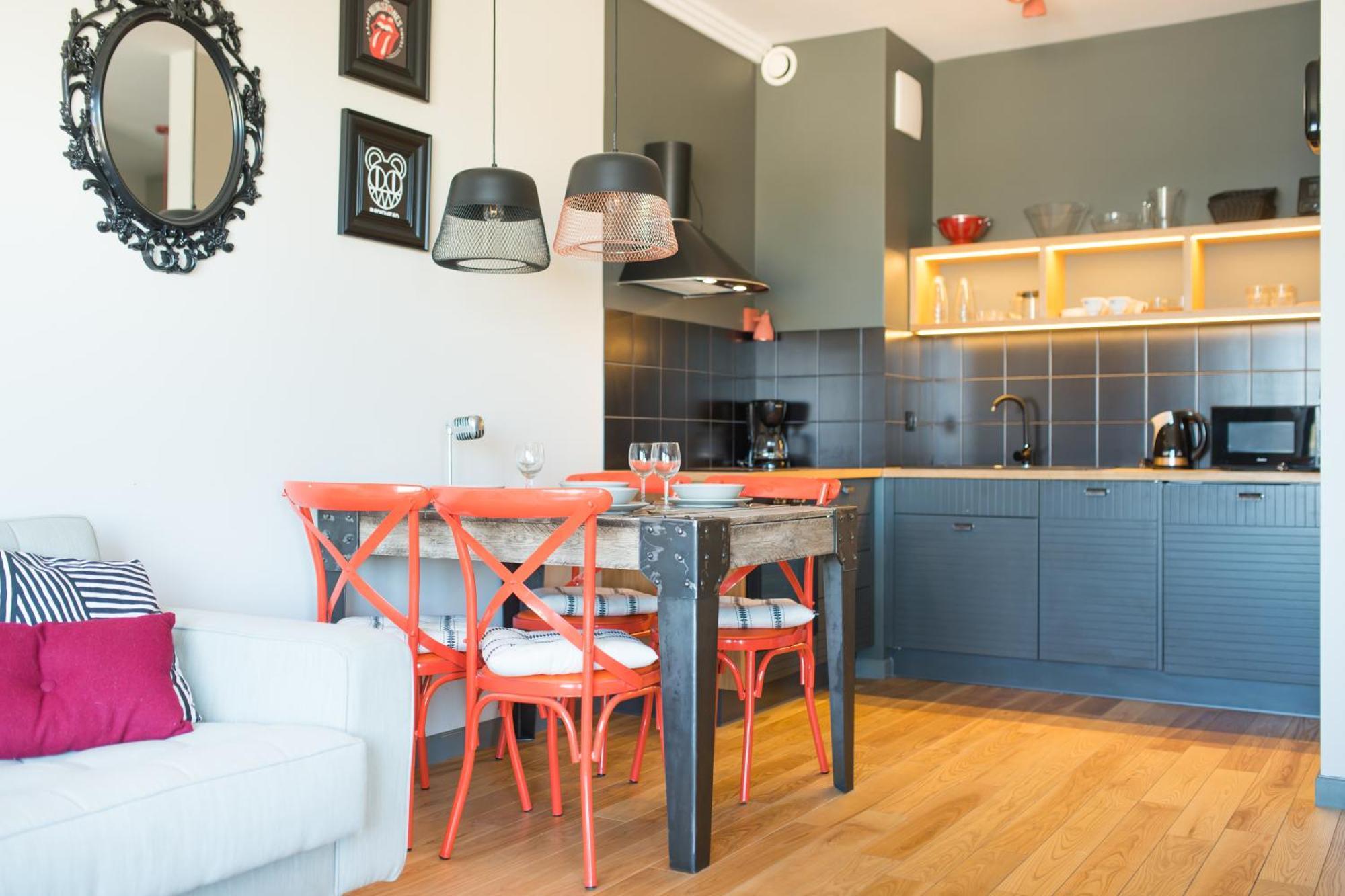 Citystay Brabank Apartament Nad Motlawa Гданск Стая снимка