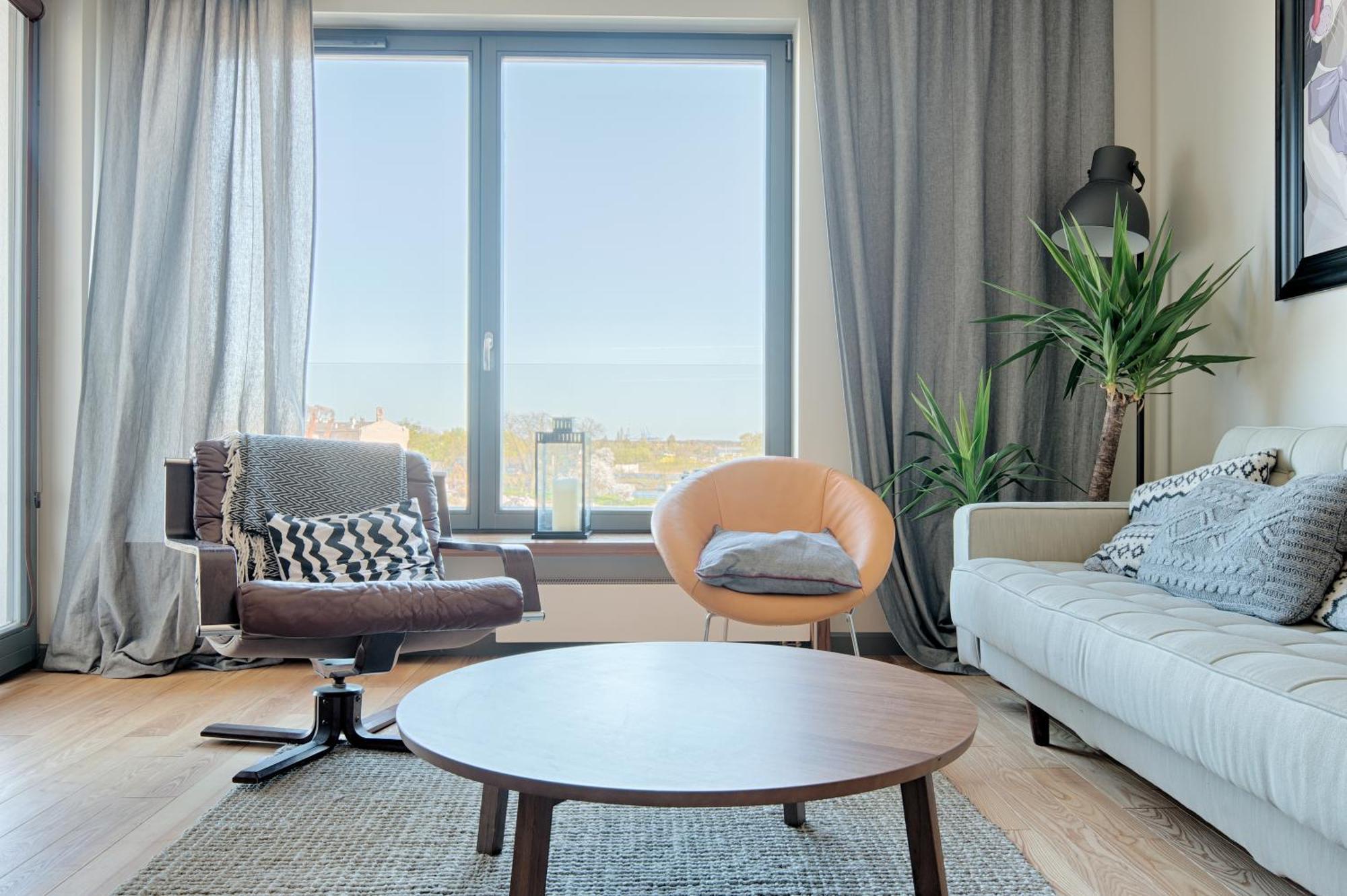 Citystay Brabank Apartament Nad Motlawa Гданск Стая снимка